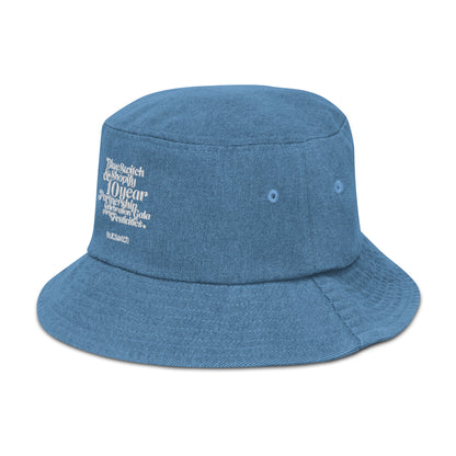 10 Year Shopify Partnership Anniversary Denim bucket hat